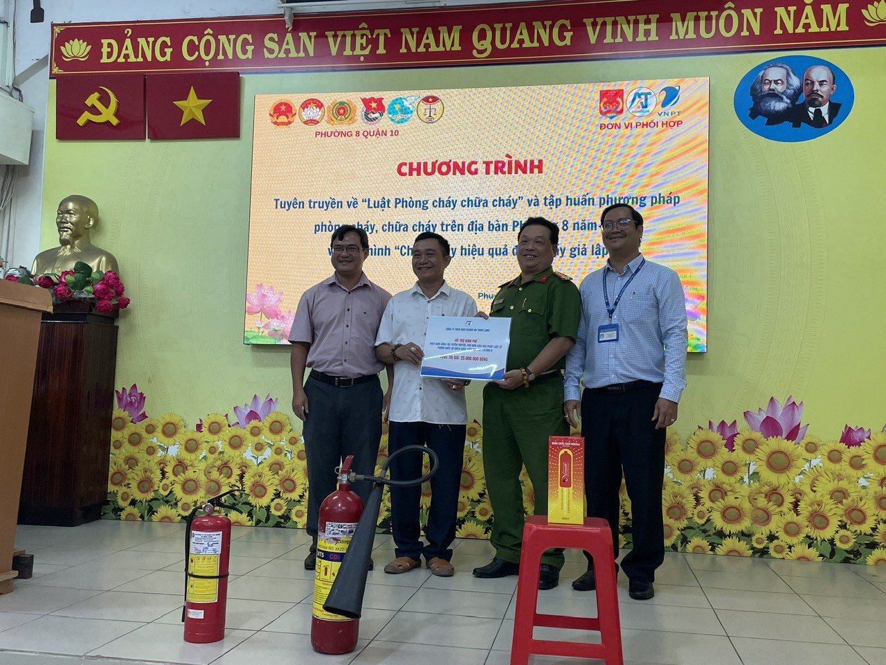 Tuyên truyền, tập huấn PCCC cho người dân và các doanh nghiệp P.8-Q.10-Tp.HCM